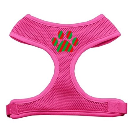 UNCONDITIONAL LOVE Christmas Paw Screen Print Soft Mesh Harness Pink Large UN814200